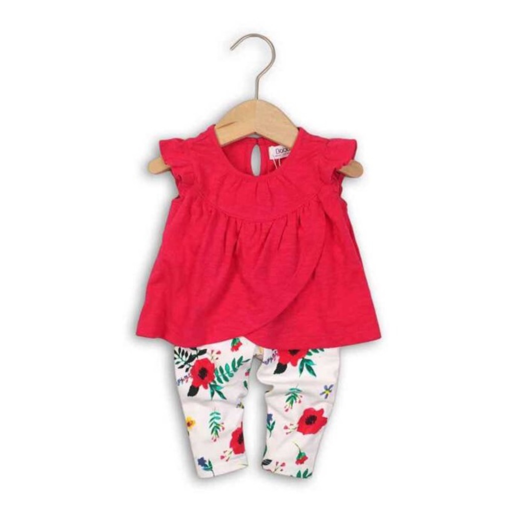 2 pc Jersey Top w/ Flower Print Leggings